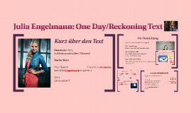 Julia Engelmann: One Day/Reckoning Text by Linnea Andersen ...