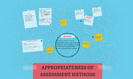 appropriateness of assessment methods essay