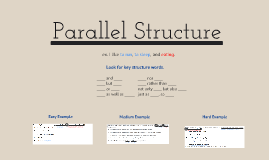 copy of copy of parallel structure and faulty paralleism examples of parallel structure