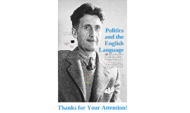 politics and the english language summary