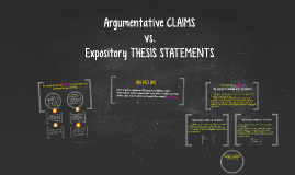 Expository thesis statements vs argumentative thesis statements вЂ“ freshman composition: eci