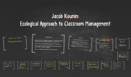 ecological approaches to classroom management