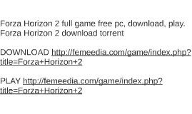 forza horizon 2 download pc free