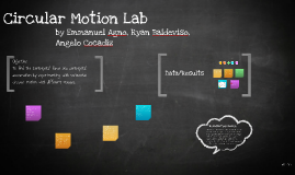 LAB REPORT: Centripetal Acceleration (CFA)