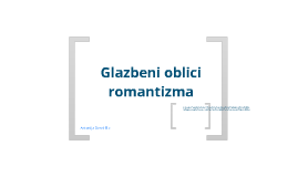 Glazbeni oblici romantizma