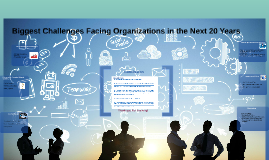 assignment 3: presentation: �biggest challenges facing organizations in the next 20 years� Assignment 3: presentation: biggest challenges facing organizations in the next 20 years in this assignment, you will outline five (5) challenges what you believe will be the biggest challenges facing organizations in t he next twenty (20) years of the five challenges use one (1) challenge and five reason for choosing that challenge. assignment 3: presentation: �biggest challenges facing organizations in the next 20 years� Assignment 3: presentation: biggest challenges facing organizations in the next 20 years in this assignment, you will outline five (5) challenges what you believe will be the biggest challenges facing organizations in t he next twenty (20) years of the five challenges use one (1) challenge and five reason for choosing that challenge.
