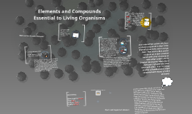 Elements and Compounds Essential to Living Organisms by Angelica Manalo ...