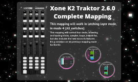 Xone K2 Traktor Mapping Downloads