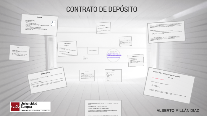 CONTRATO DE DEPOSITO by Alberto Millán Díaz on Prezi