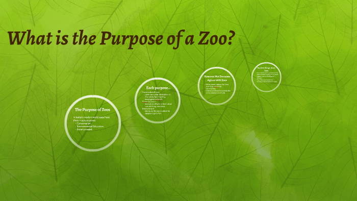 purpose of zoo research