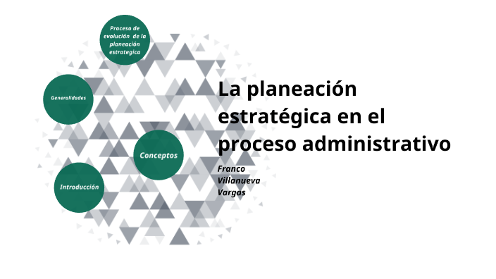 La planeación estratégica en el proceso administrativo by Franco ...