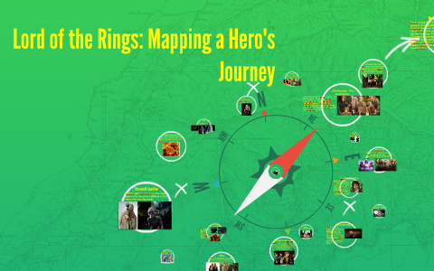 Lord of the Rings map infographic – Fellowship route