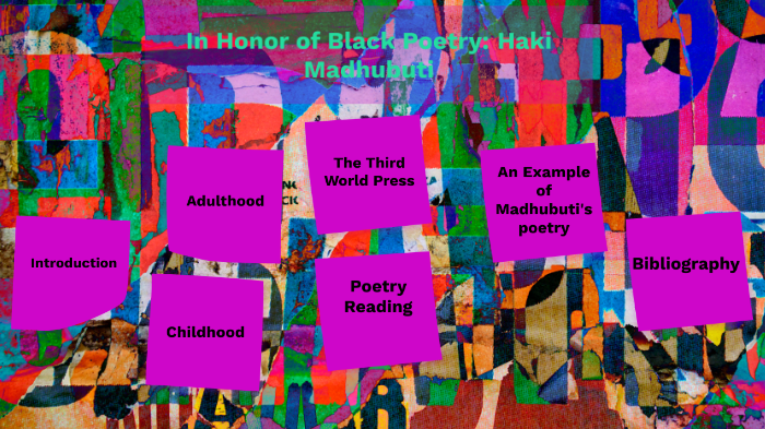 Haki R. Madhubuti  Poetry Foundation