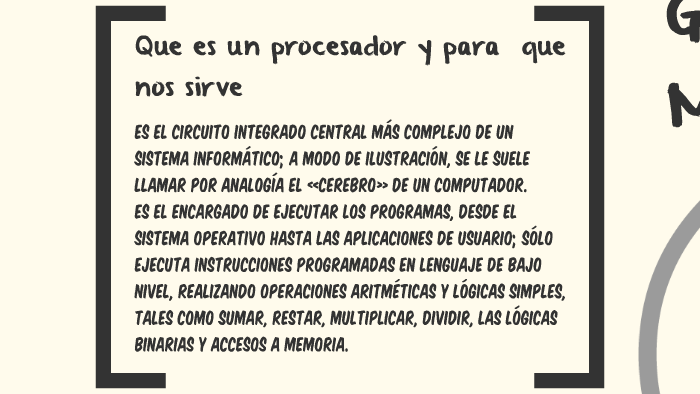 Es El Circuito Integrado Central Más Complejo De Un Sistema By Mafeer Jimenez On Prezi 6505