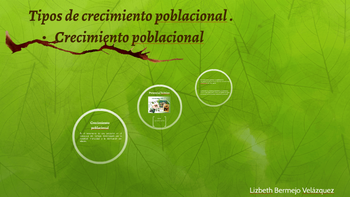 Tipos De Crecimiento Poblacional By Lizzy Bermejo 