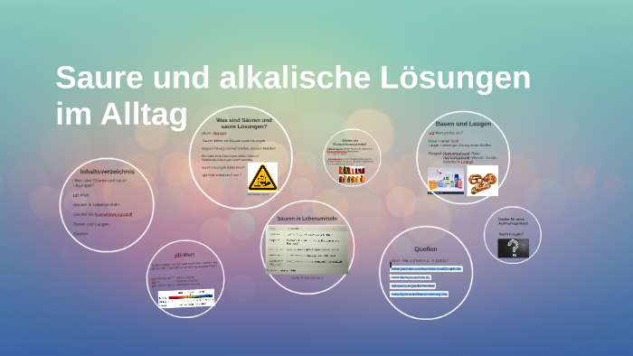 Laugen Und Säuren Im Alltag prezi.com