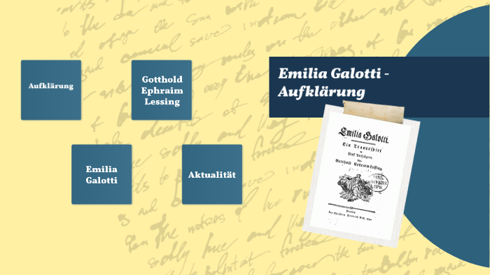 Einleitung Zu Emilia Galotti Aufklärung - Emilia Galotti by Eduard Ciuhandu on Prezi