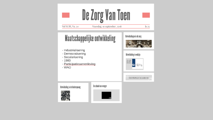 De Zorg Van Toen By Joyce Knuvelder On Prezi