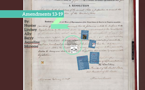 amendments 13 19