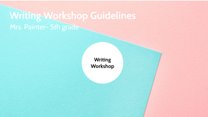 creative writing workshop guidelines