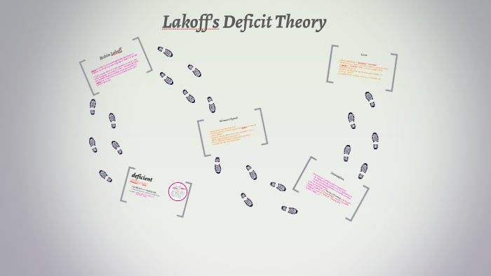 Lakoff's Deficit Theory by Emily Dudley on Prezi