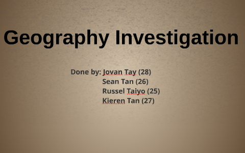 investigation geography prezi