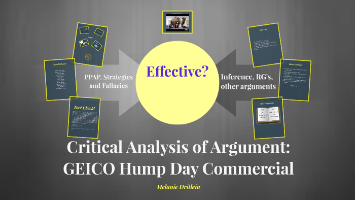 Critical Analysis of Argument: GEICO Hump Day Commercial ...