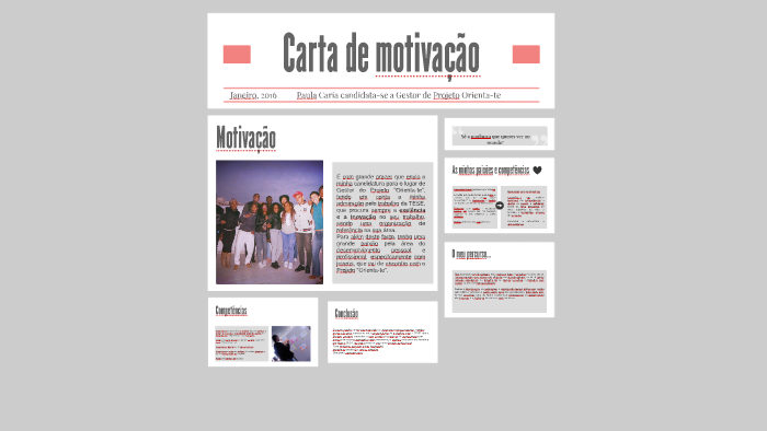 Carta de motivação by Paula Caria on Prezi
