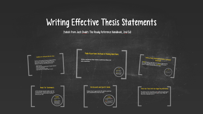 Writing Effective Thesis Statements by Lindsay Brookshier on Prezi