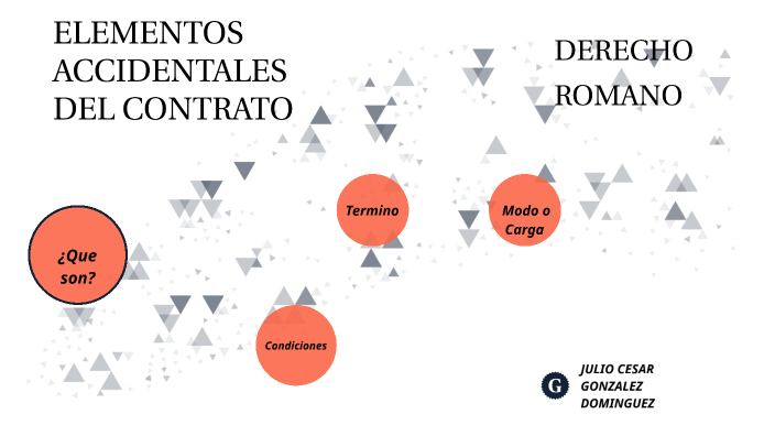 ELEMENTOS ACCIDENTALES DEL CONTRATO by Julio Gonzalez on Prezi