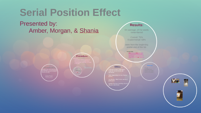 serial position effect