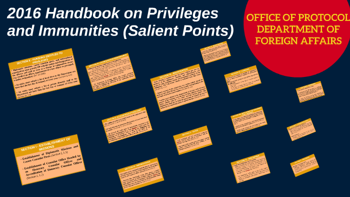 2016 Handbook on Privileges and Immunities by Chealsie Punzalan on Prezi