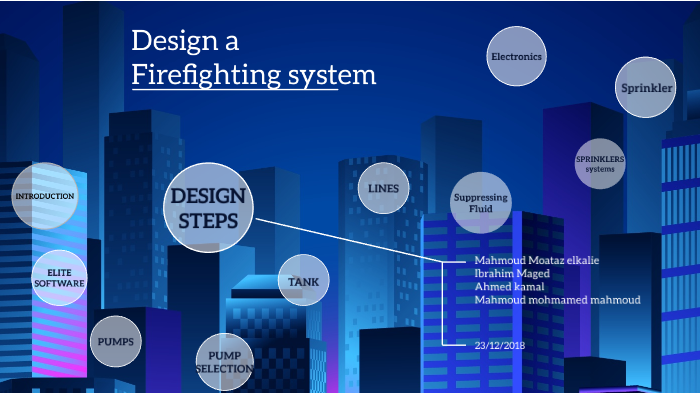 Design a Firefighting system for the AAST library by Mahmoud El Kalie ...