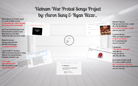 vietnam protest music assignment