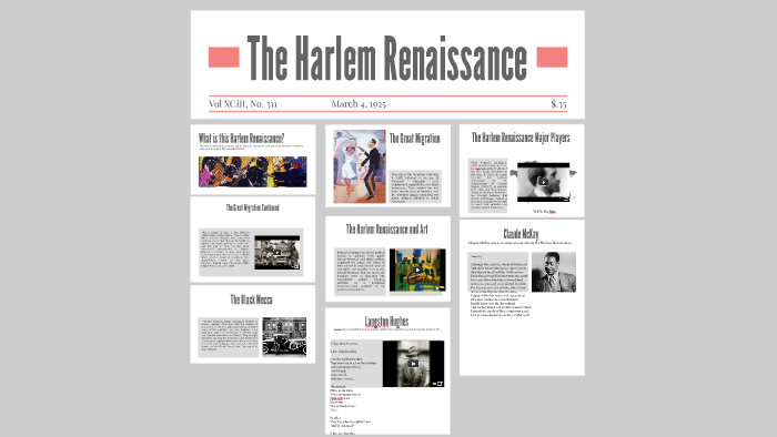 The Harlem Renaissance by on Prezi