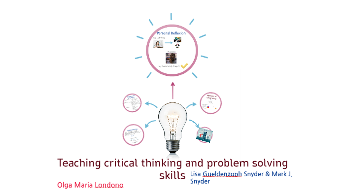 Teaching critical thinking and problem solving skills by Olga Londoño ...