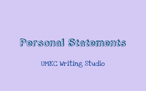 Personal Statement Presentation by Writing Studio on Prezi