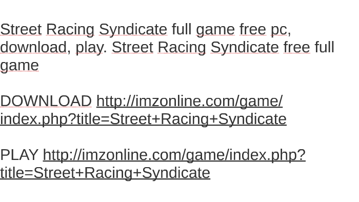 Syndicate