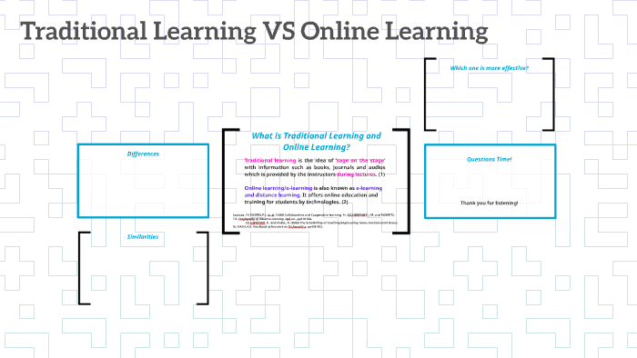 traditional learning vs online learning research paper