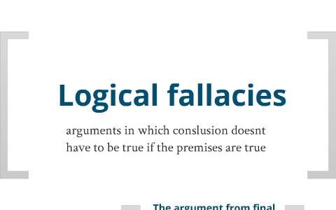 Types of logical fallacies by Selma Sinanovic