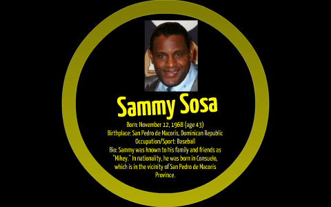 Sammy Sosa - Age, Family, Bio