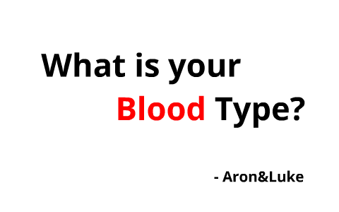 English Presentation Skill 1 Blood Type Personality Test By Shin Yoonsik