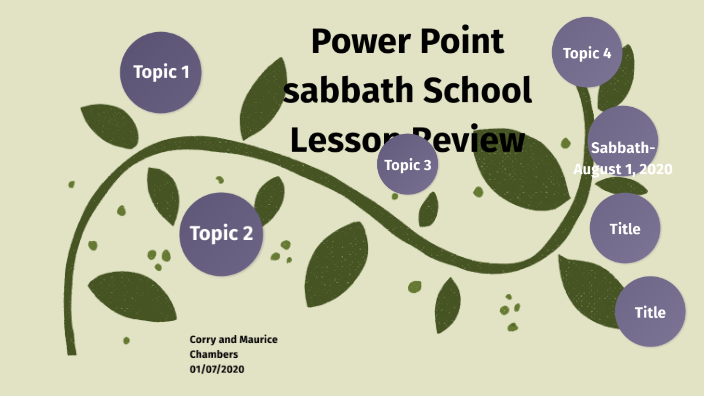 powerpoint presentation sabbath school lesson