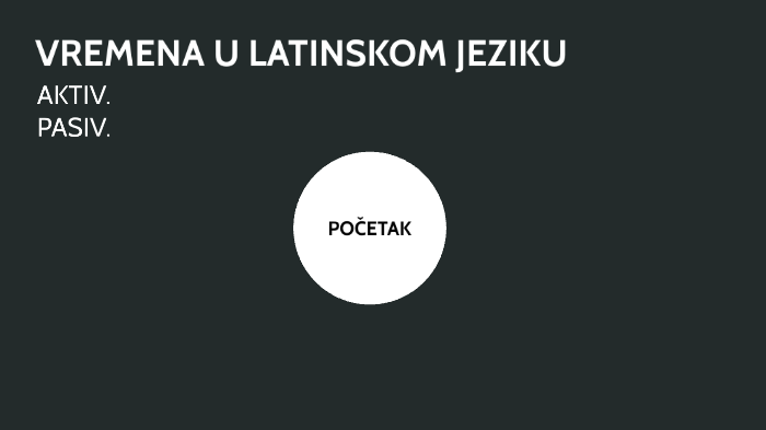 Vremena u latinskom jeziku. Aktiv. Pasiv. by М. С. on Prezi