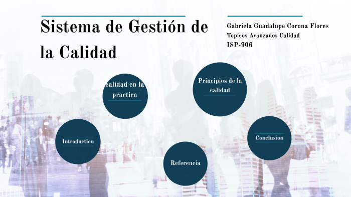 Sistema de la Gestión de Calidad by Gabriela Corona on Prezi