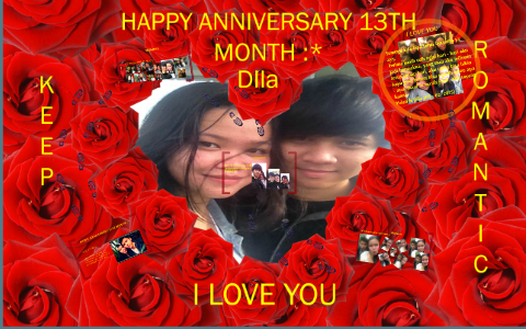 Happy Anniversary 13th Month By Yolanda Andar