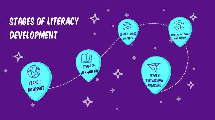 Literacy Developmental Continuum Graphic by Erin Ziegler