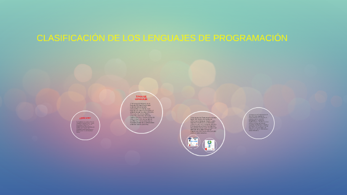 CLASIFICACION DE LENGUAJES DE PROGRAMACIÓN by HUGO CHAVEZ LOPEZ