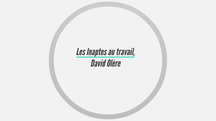 Les Inaptes au Travail by sarah roger