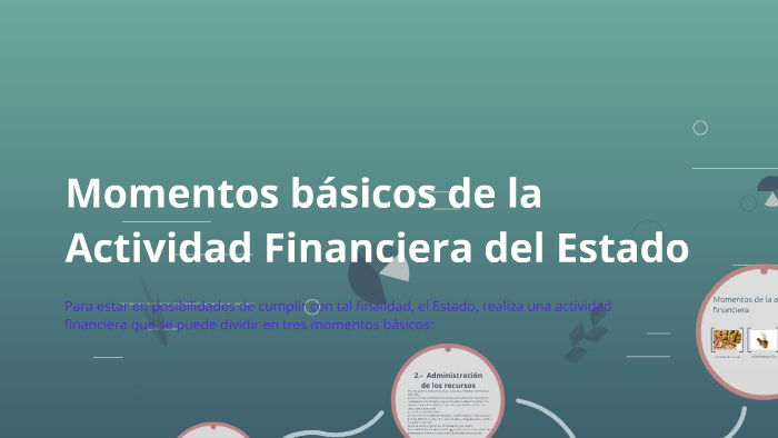 Momentos básicos de la Actividad Financiera del Estado by Marcela Reyes